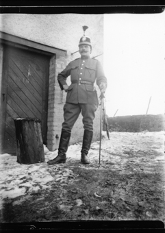 Militaire, casque à plumet